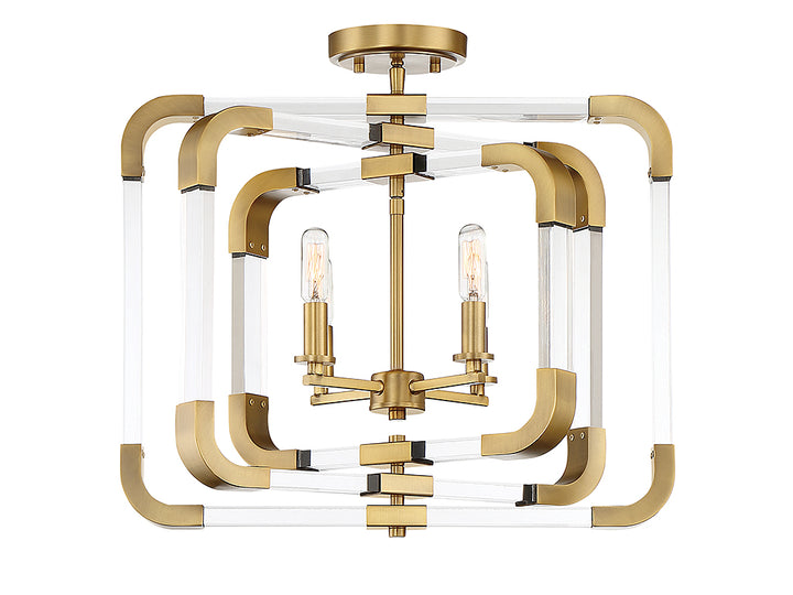 Savoy House Rotterdam Four Light Semi-Flush Mount