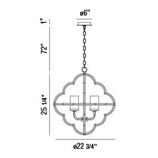 Eurofase Four Light Chandelier