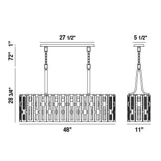 Eurofase Nine Light Chandelier