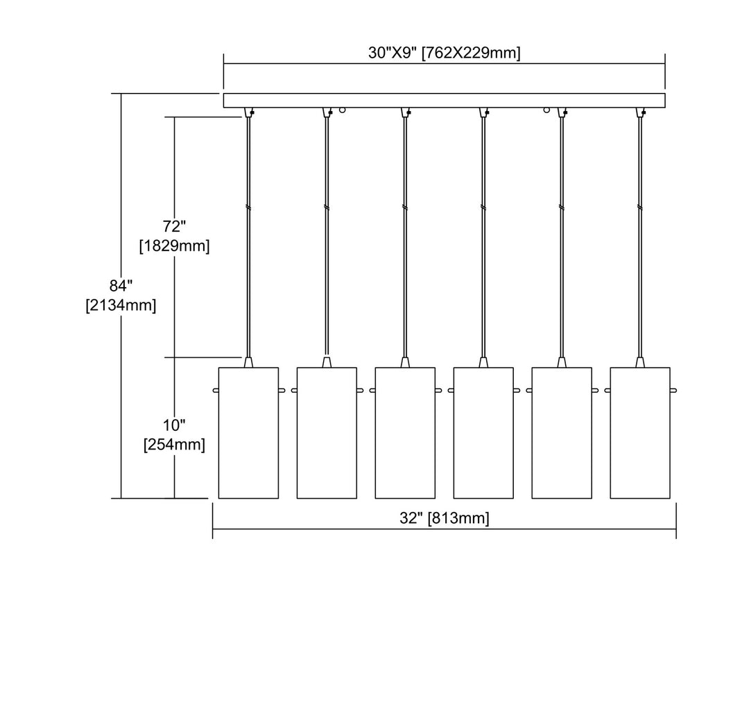 ELK Home Six Light Pendant