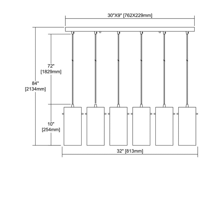 ELK Home Six Light Pendant