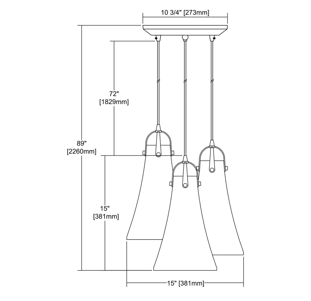 ELK Home Three Light Pendant