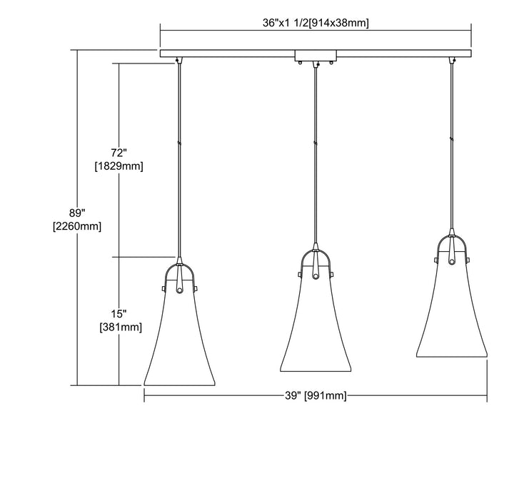 ELK Home Three Light Pendant