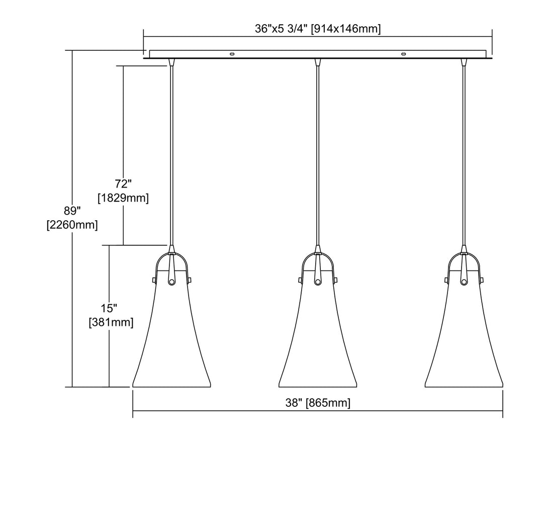 ELK Home Three Light Pendant