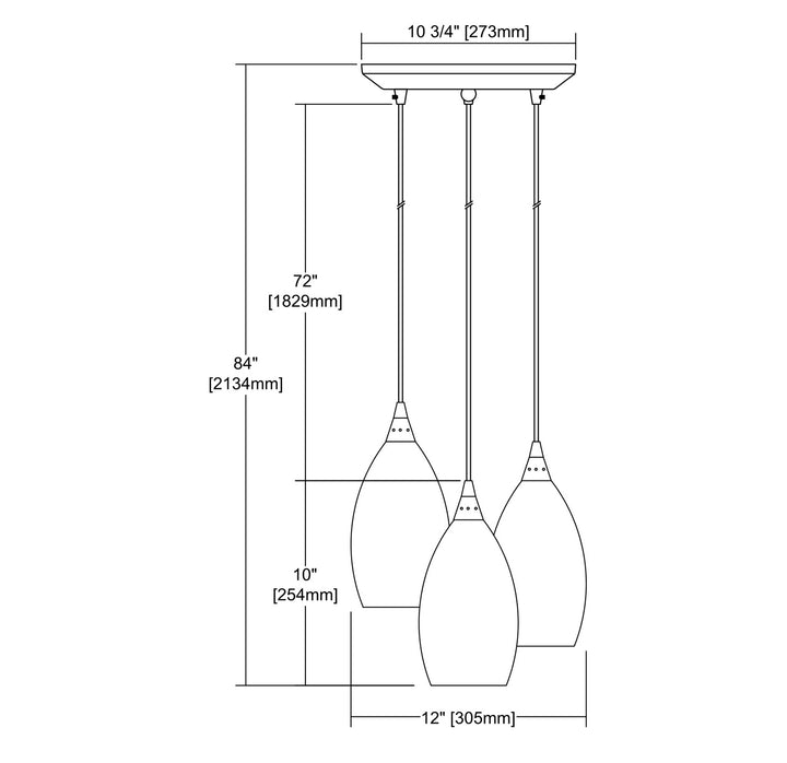 ELK Home Three Light Pendant