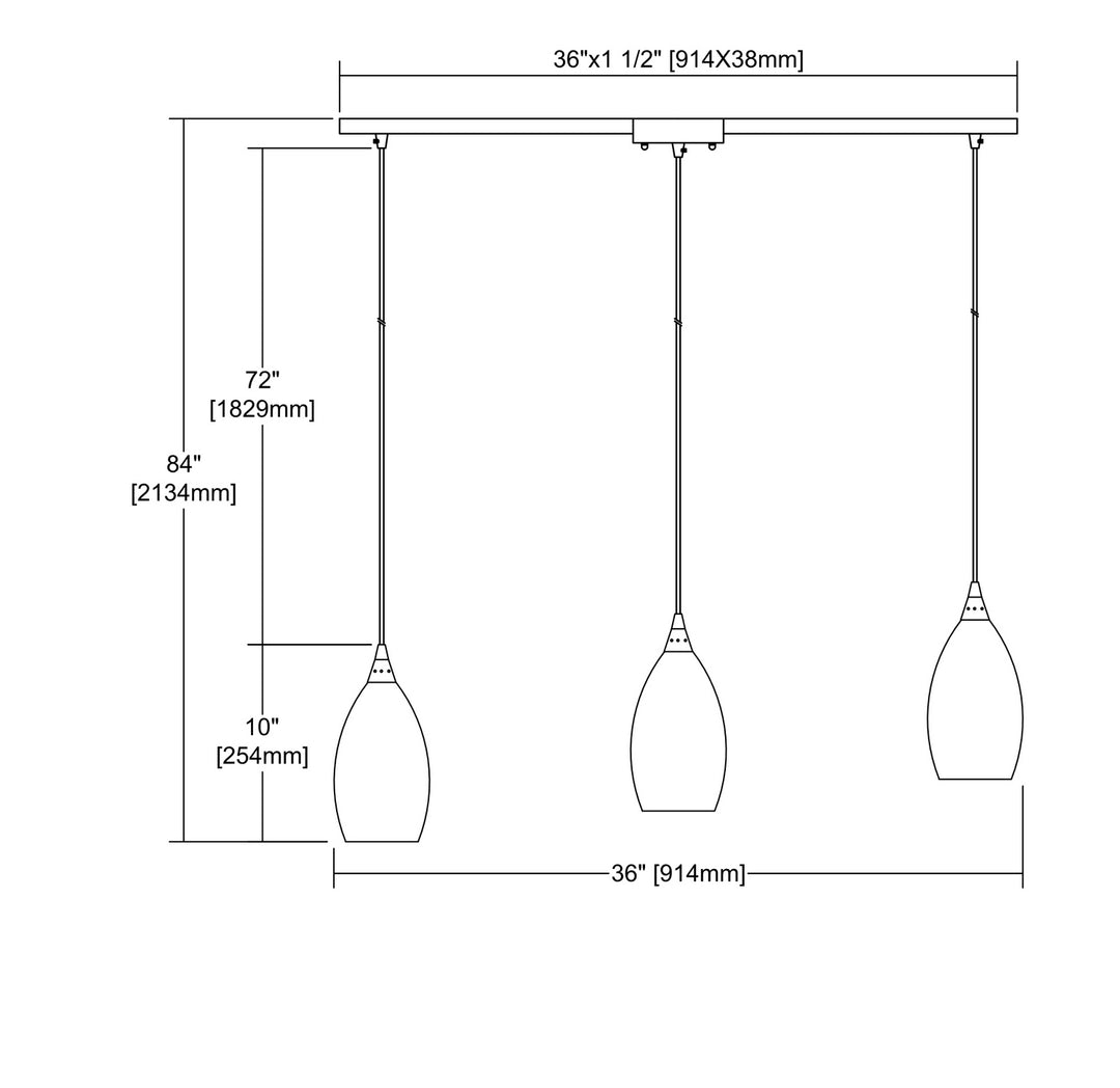 ELK Home Three Light Pendant