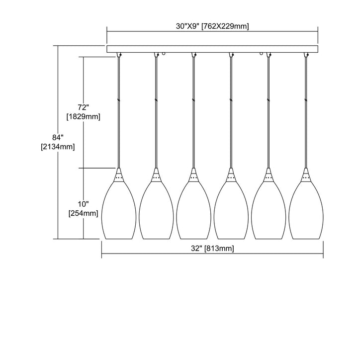 ELK Home Six Light Pendant