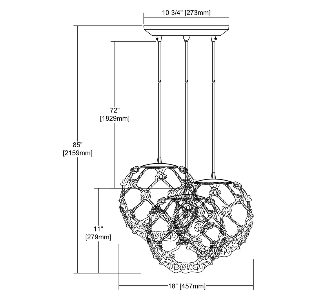 ELK Home Three Light Pendant