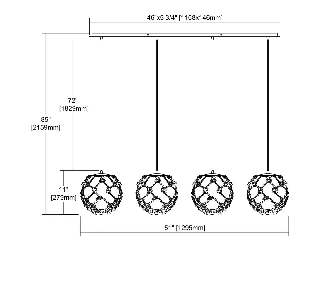 ELK Home Four Light Pendant