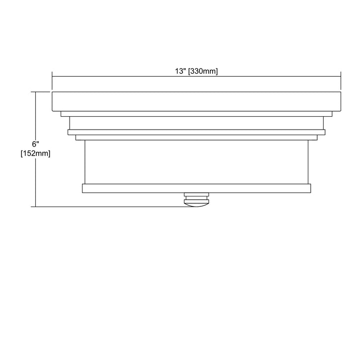 ELK Home Two Light Flush Mount