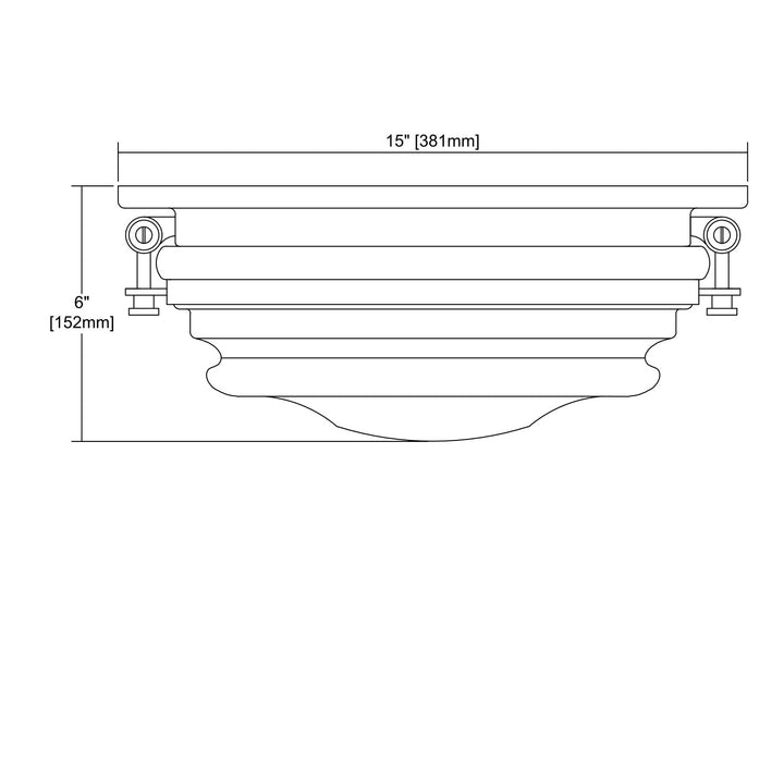 ELK Home Three Light Flush Mount