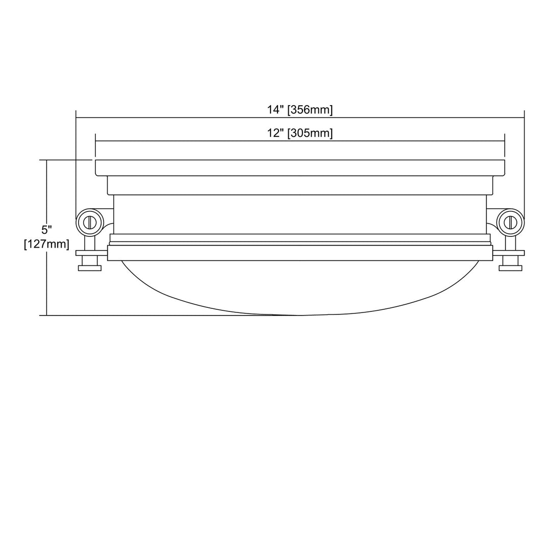 ELK Home Two Light Flush Mount