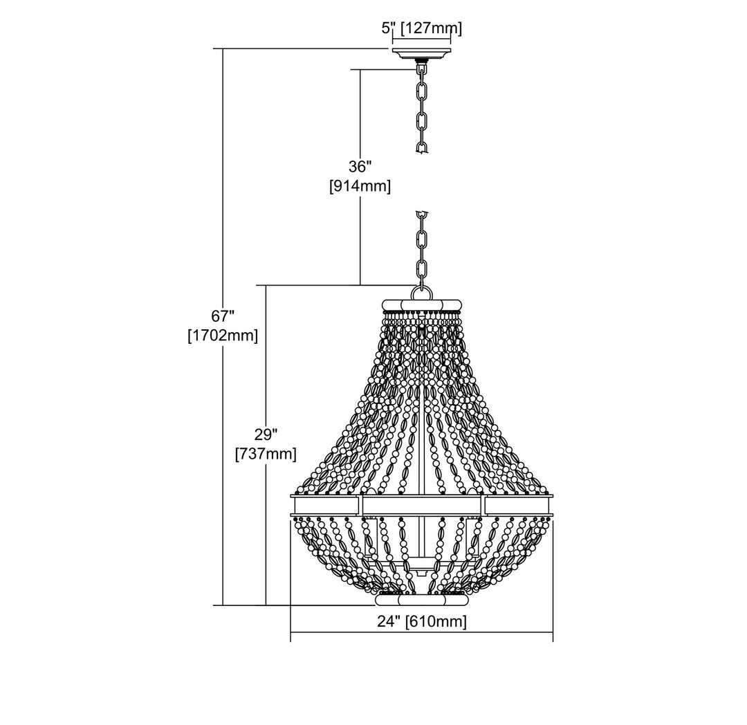 ELK Home Five Light Chandelier