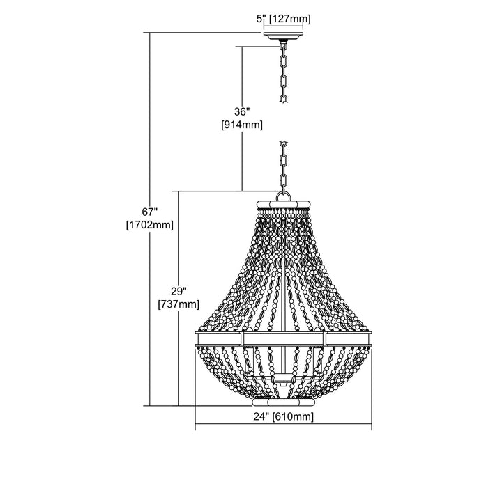 ELK Home Five Light Chandelier