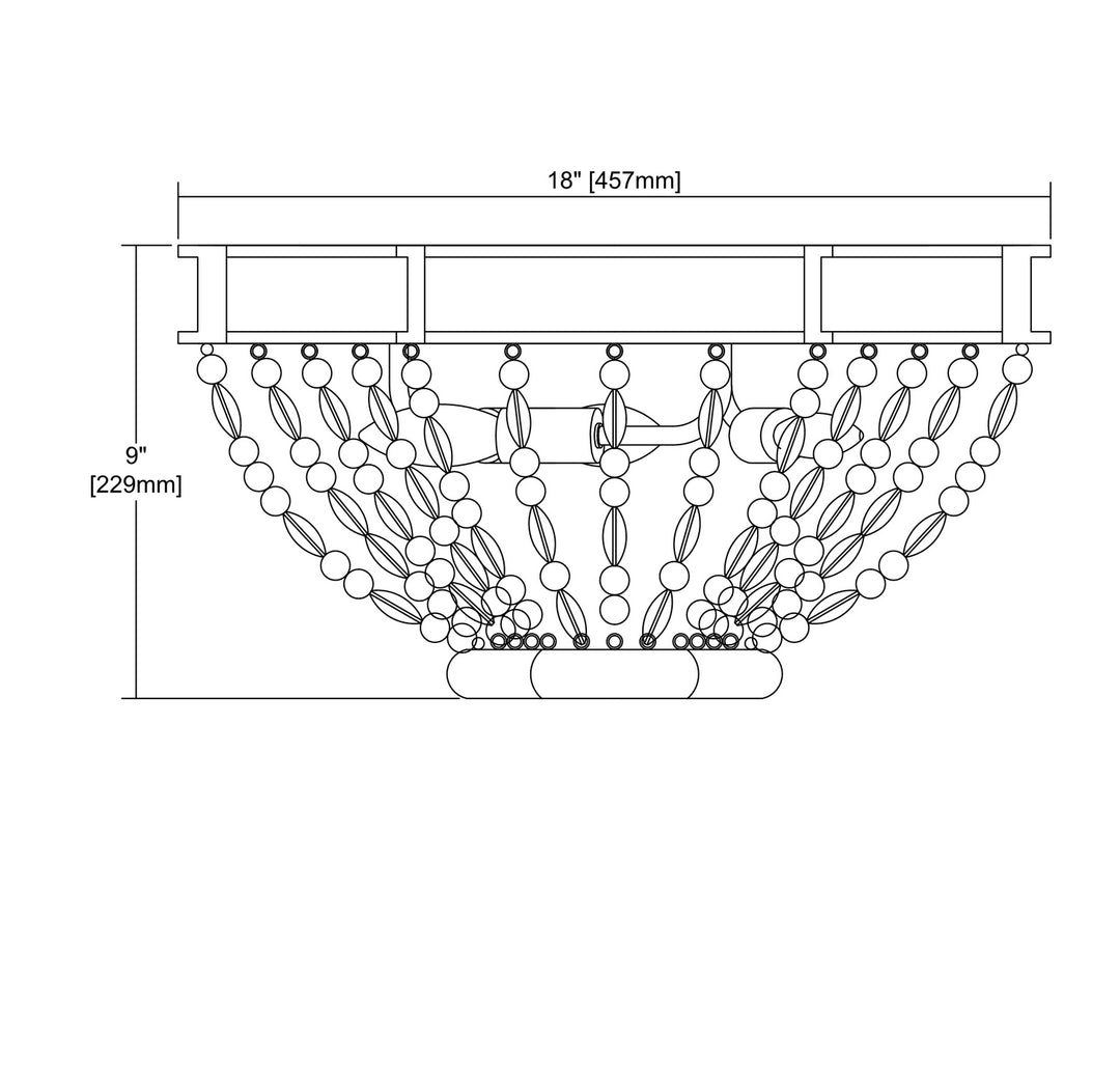 ELK Home Three Light Flush Mount