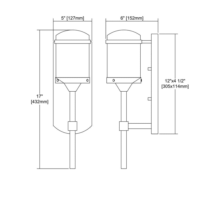 ELK Home One Light Outdoor Wall Sconce