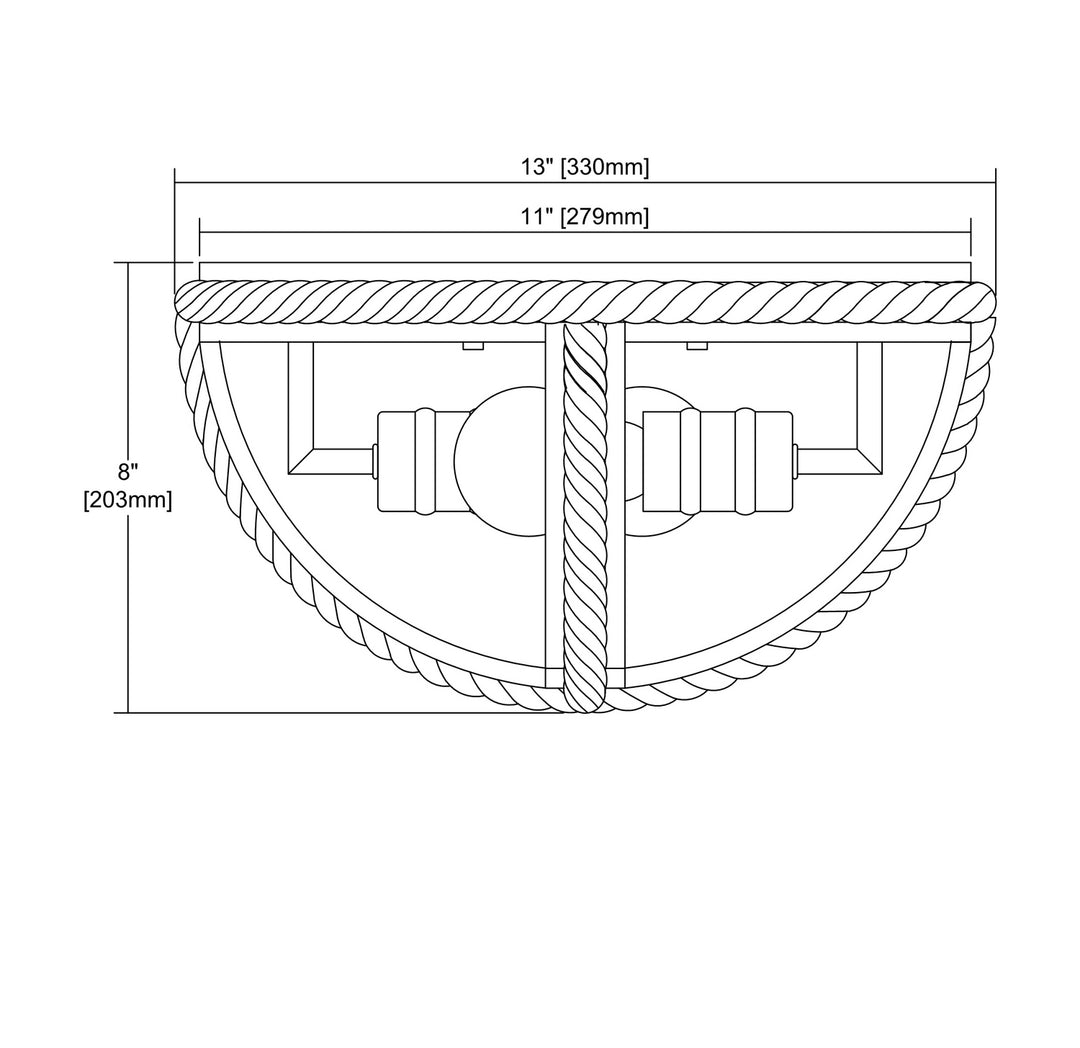 ELK Home Two Light Flush Mount