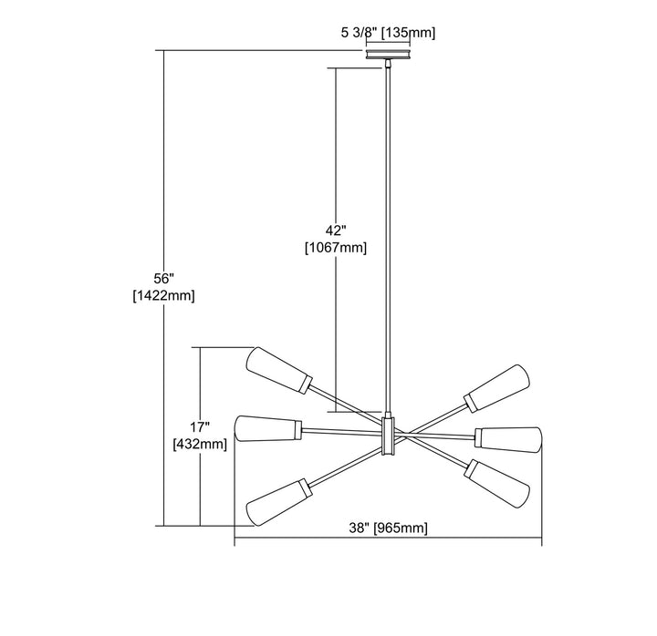 ELK Home Six Light Chandelier