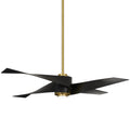 Soft Brass Base with 4 Matte Black Blades. / 64.00