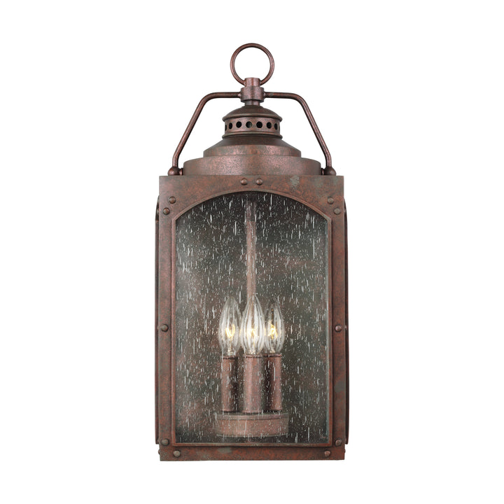 Generation Lighting. Three Light Outdoor Wall Lantern