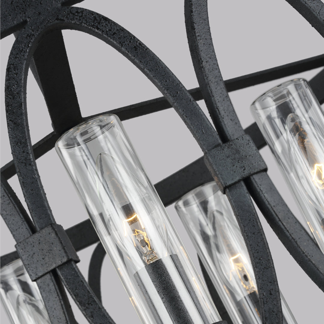 Visual Comfort Studio Five Light Outdoor Chandelier