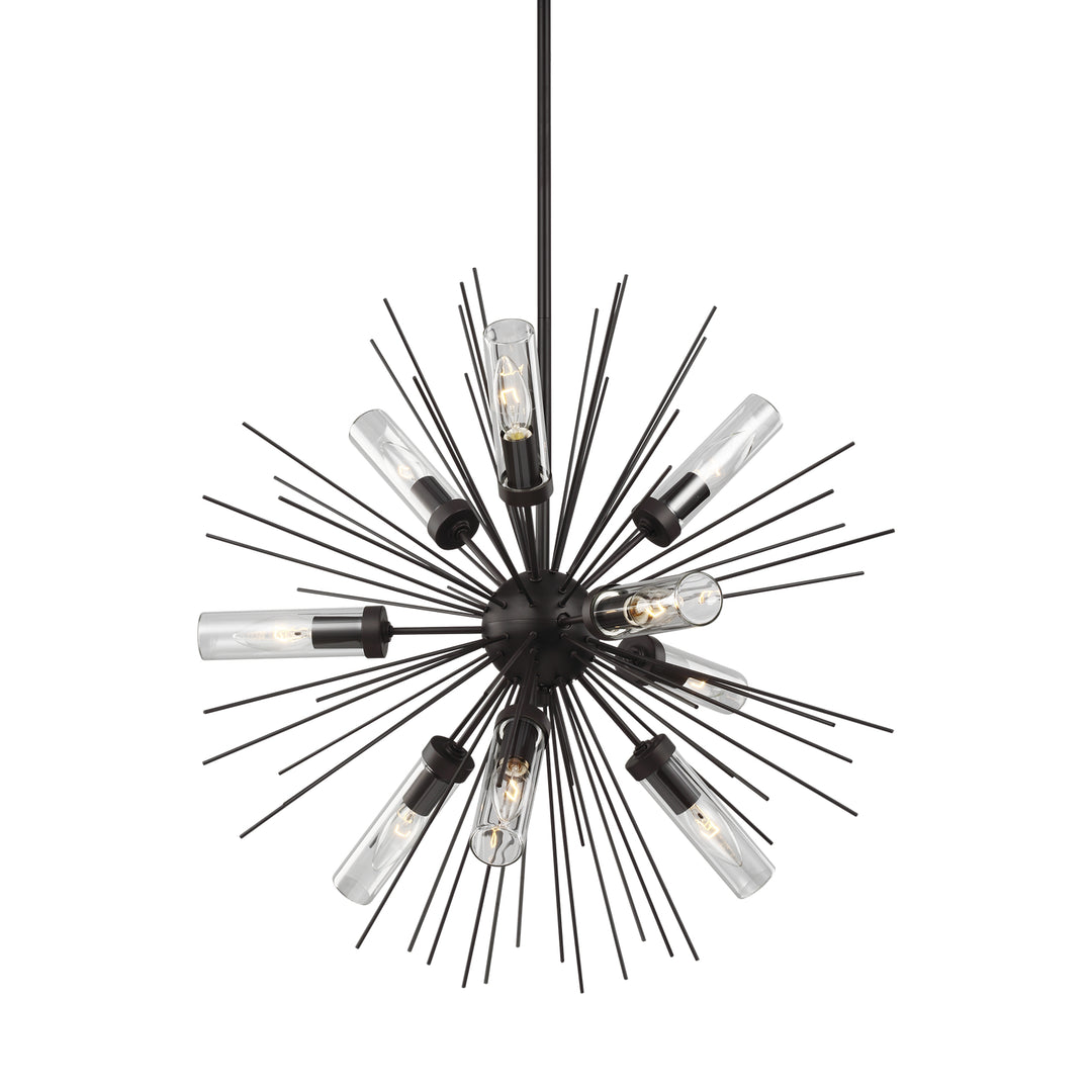 Visual Comfort Studio Nine Light Outdoor Chandelier