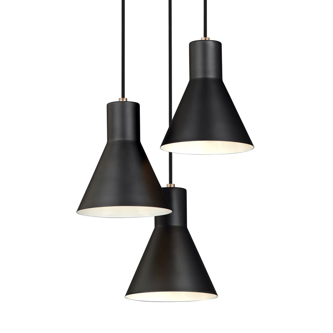 Generation Lighting. Three Light Cluster Pendant