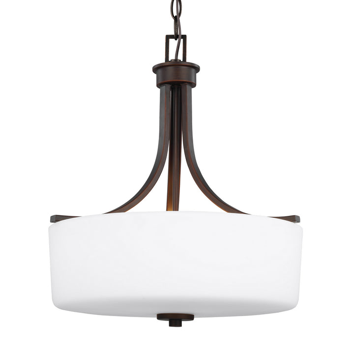 Generation Lighting. Three Light Pendant