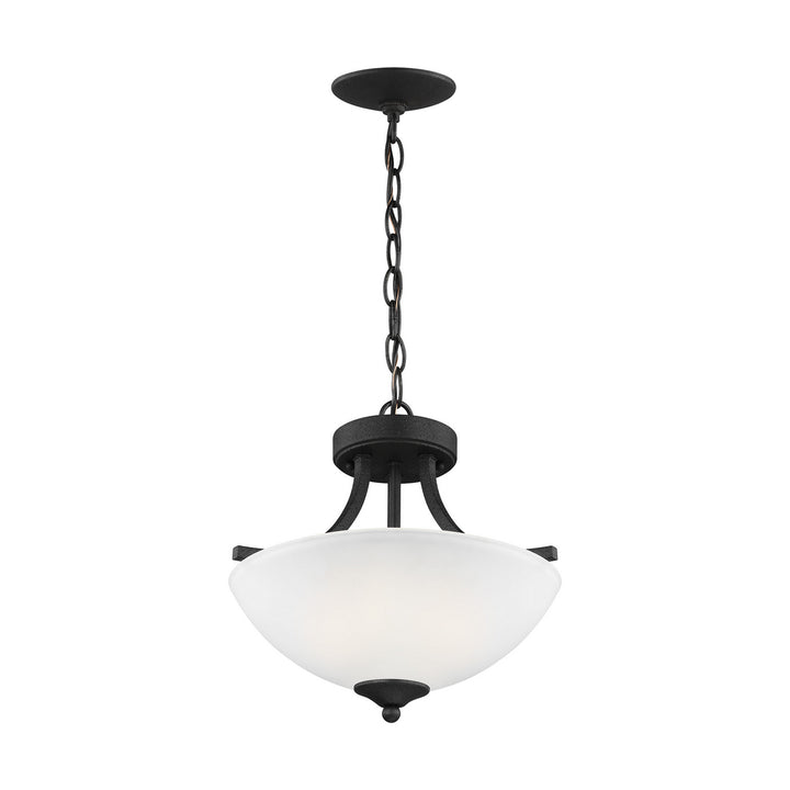 Generation Lighting. Two Light Semi-Flush Convertible Pendant