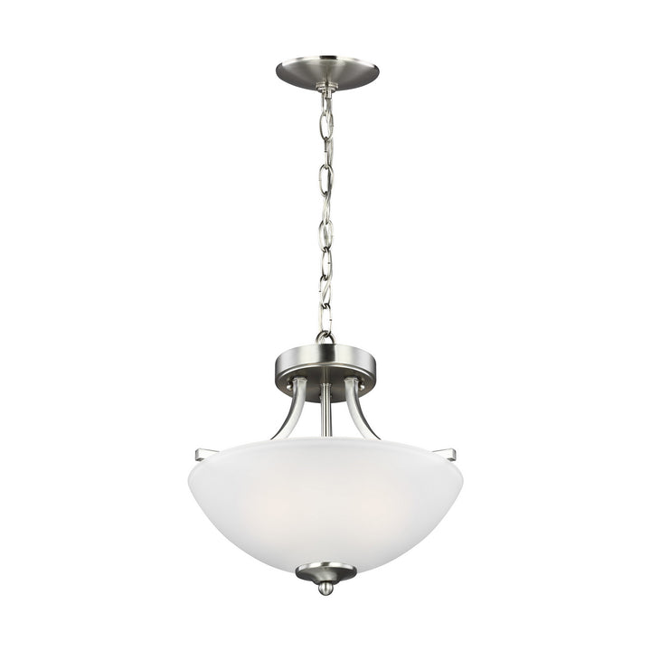 Generation Lighting. Two Light Semi-Flush Convertible Pendant