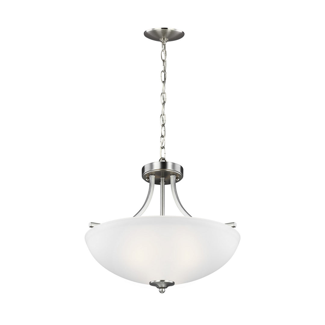 Generation Lighting. Three Light Semi-Flush Convertible Pendant