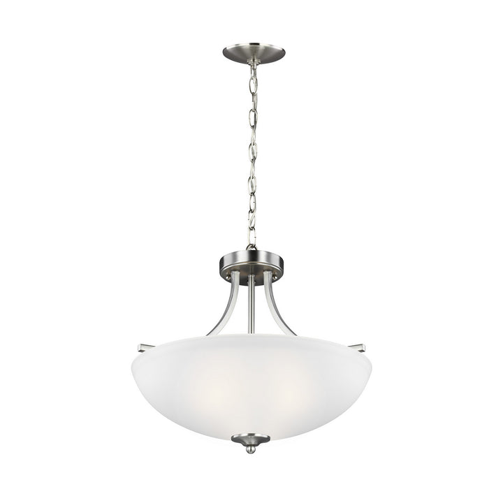 Generation Lighting. Three Light Semi-Flush Convertible Pendant