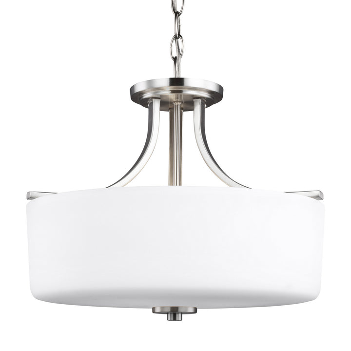 Generation Lighting. Three Light Semi-Flush Mount