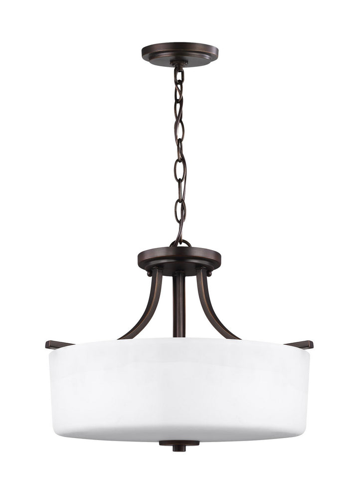 Generation Lighting. Three Light Semi-Flush Mount