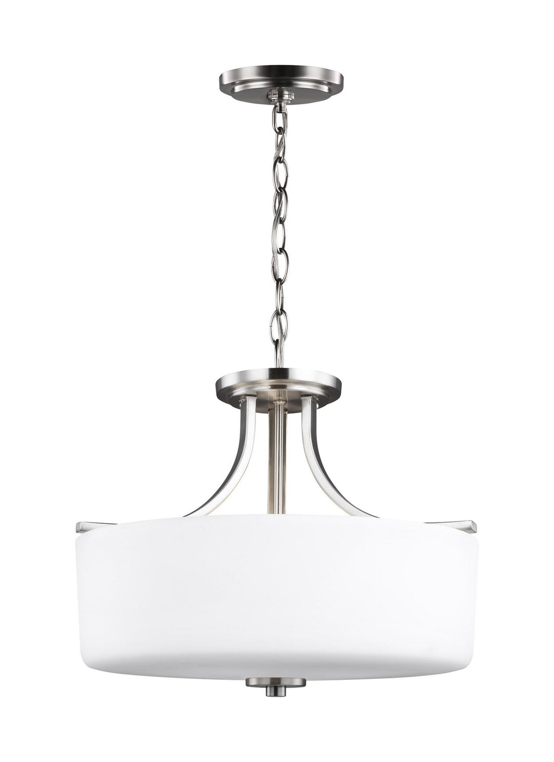 Generation Lighting. Three Light Semi-Flush Mount