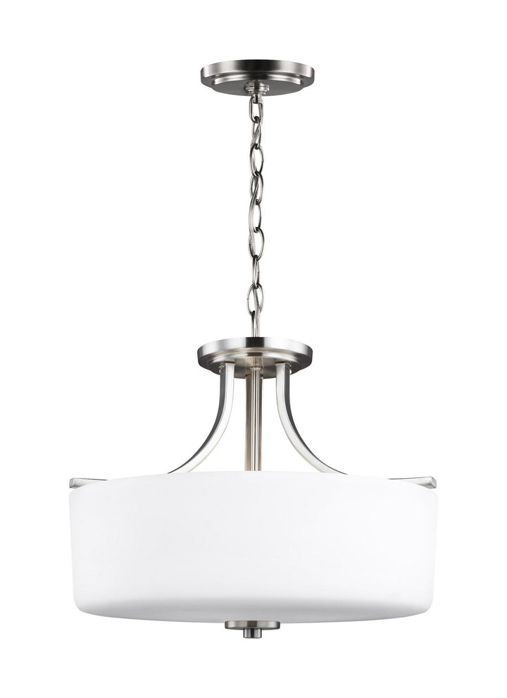 Generation Lighting. Three Light Semi-Flush Mount