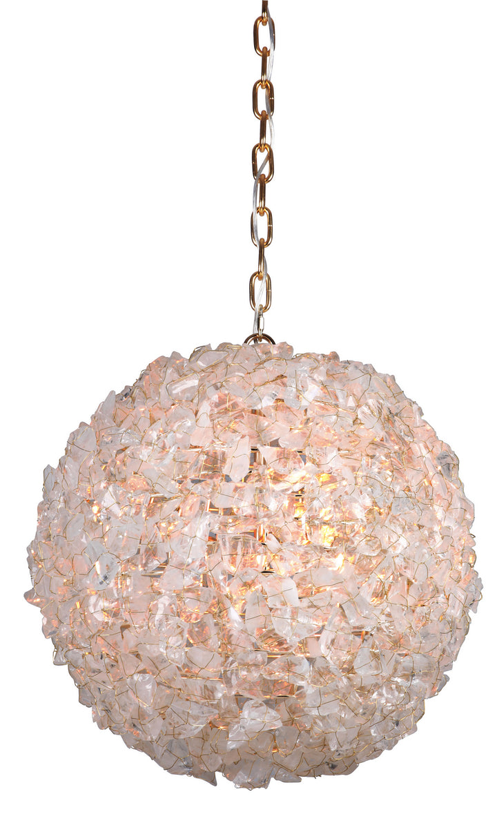 Roxx Four Light Pendant in Gold