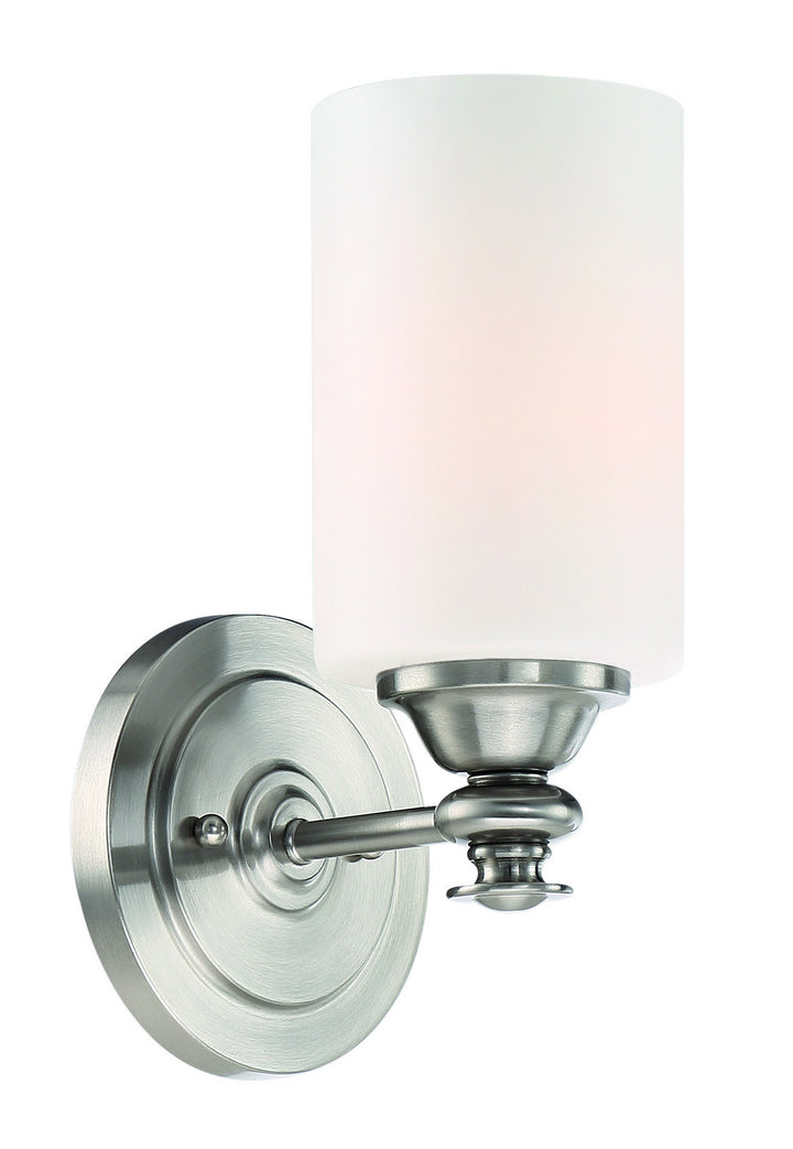 Dardyn One Light Wall Sconce in Brushed Polished Nickel