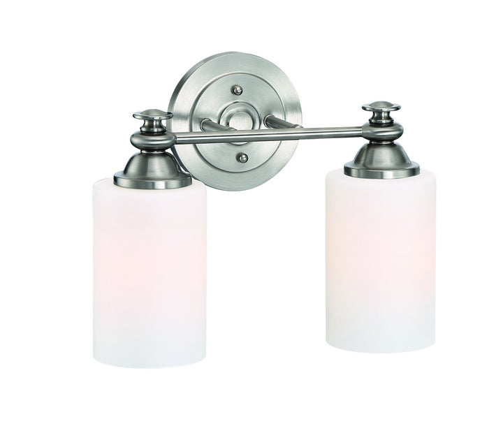 Dardyn Two Light Vanity in Brushed Polished Nickel