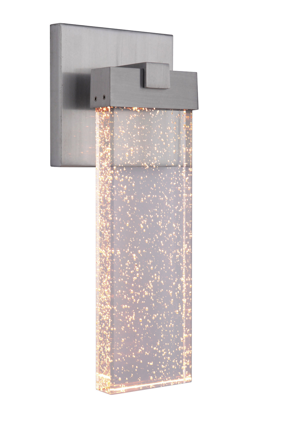 Aria LED Wall Lantern in Satin Aluminum