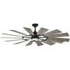 Visual Comfort Fan Prairie | Outdoor Ceiling Fan with 15W Array & Handheld Remote, 6-speed, Reverse and Dimmer