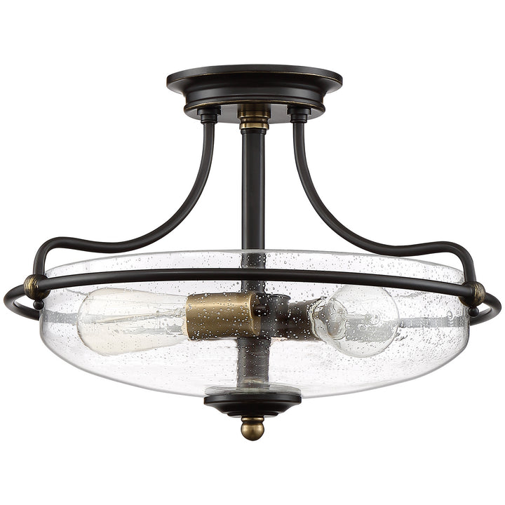 Quoizel Three Light Semi-Flush Mount