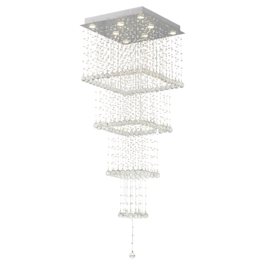 CWI LightingSquareEight Light Flush Mount