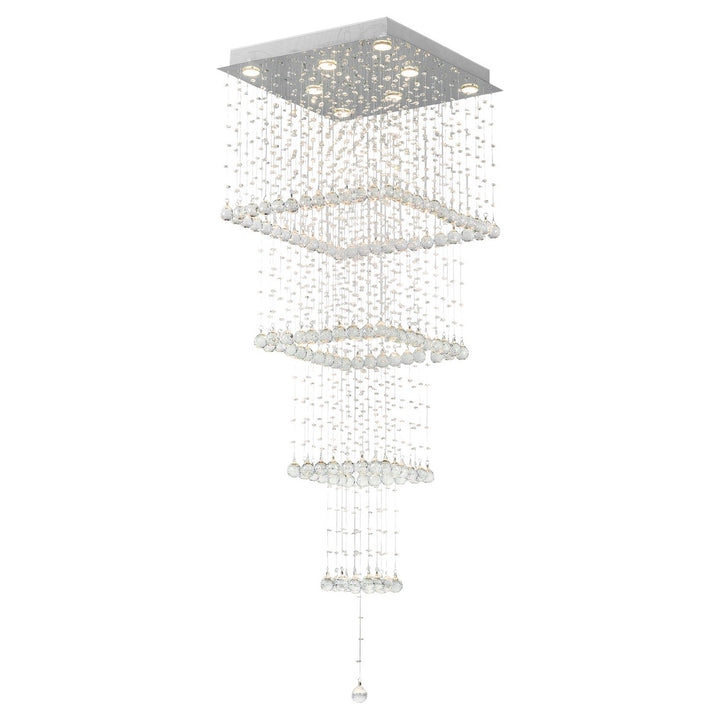 CWI LightingSquareEight Light Flush Mount