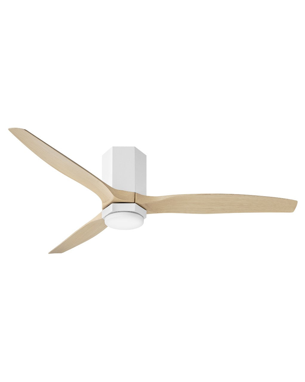 Hinkley Fan Facet Smart Flushmount Indoor/Outdoor DC 16W LED Ceiling Fan with Hiro Control