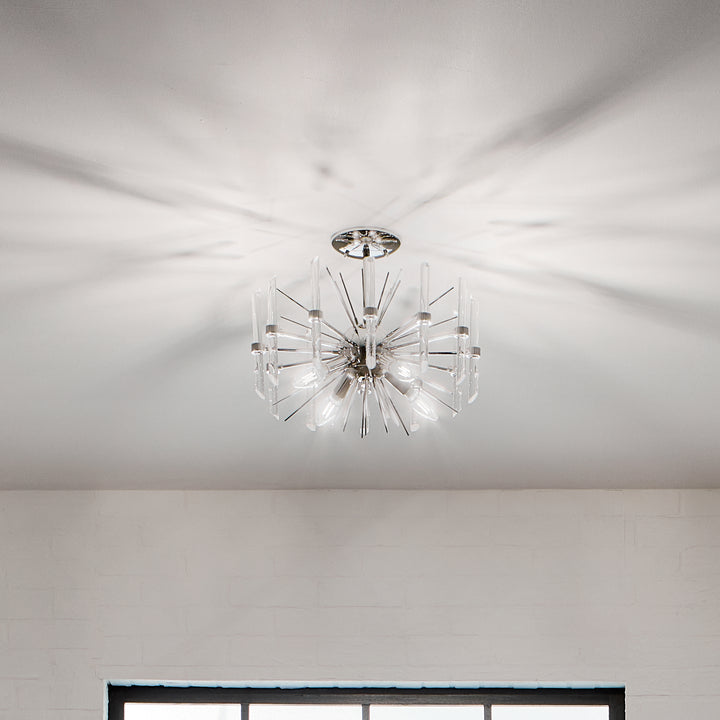 Kichler Four Light Semi Flush Mount