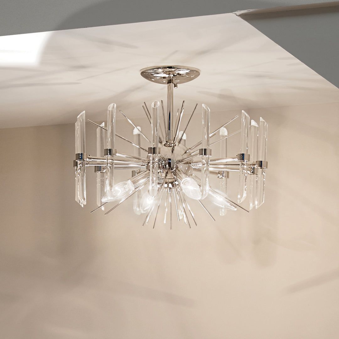 Kichler Four Light Semi Flush Mount