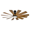 Windflower 60" Ceiling Fan in Matte Black/Distressed Koa