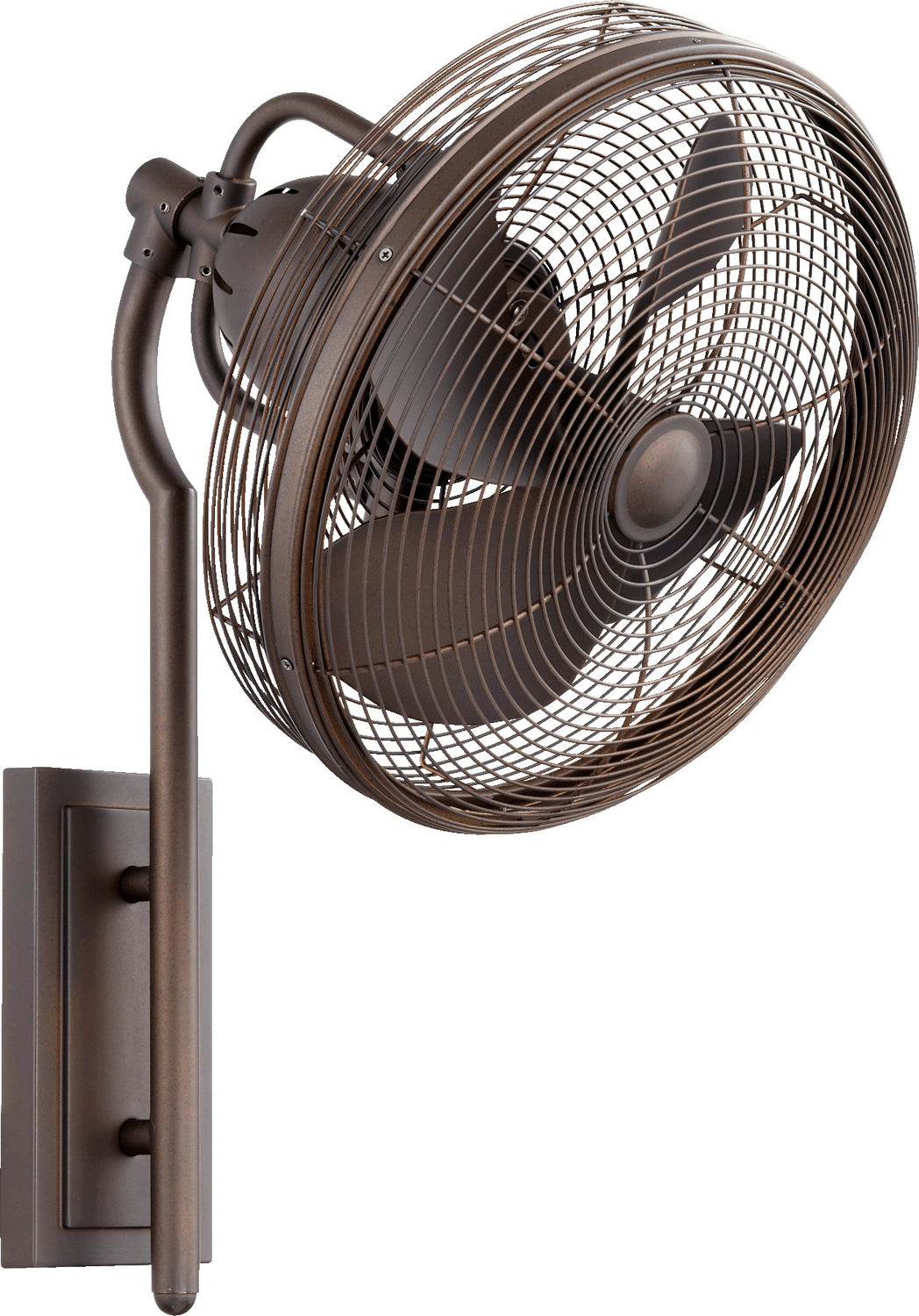 Quorum Veranda Indoor/Outdoor Oscillating Wall Patio Fan with Wall Control