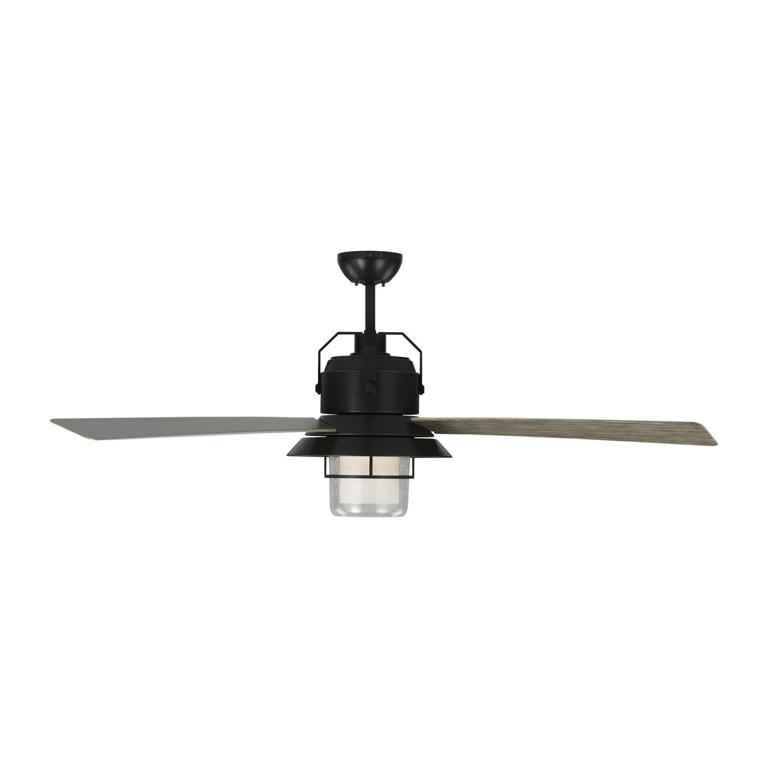 Visual Comfort Boynton 54" Outdoor Ceiling Fan 14W LED Light and Remote in Antique Bronze